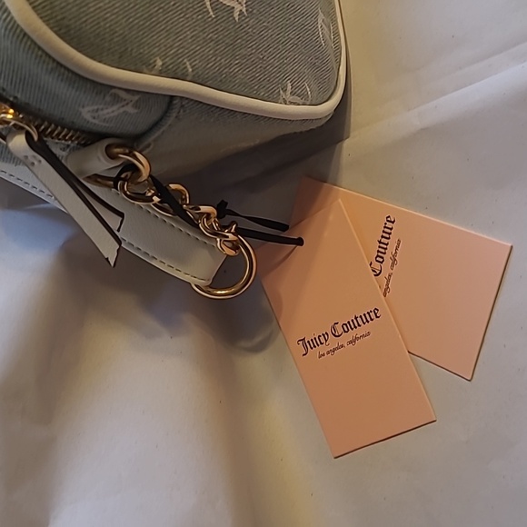 Juicy Couture Blue and White Crossbody Bag - Picture 3 of 8
